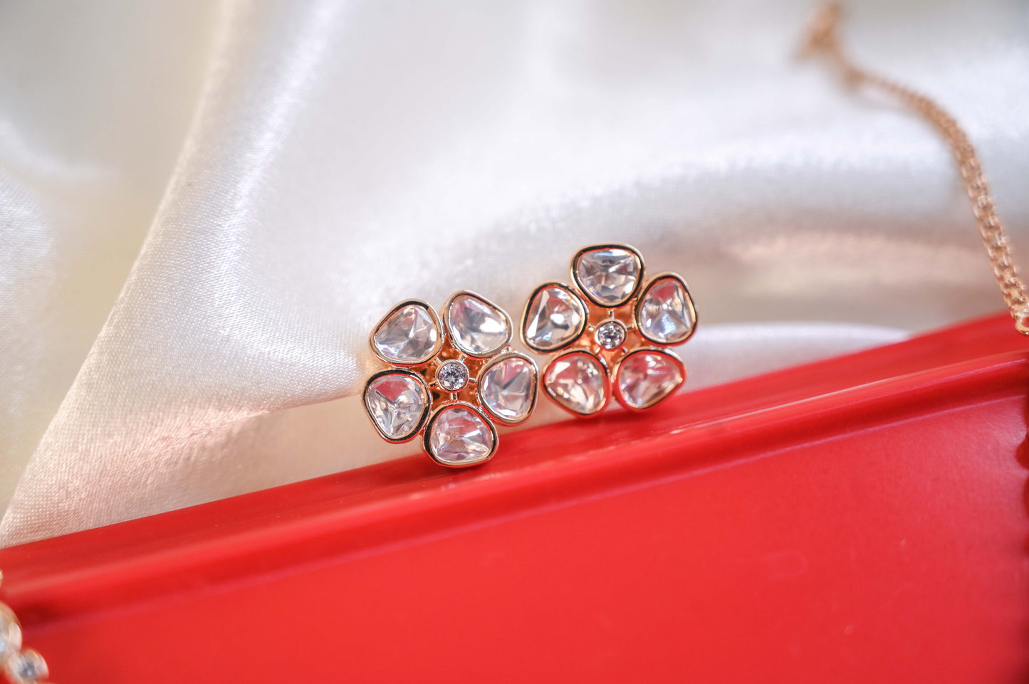 Minimal Real Kundan Jewelry Set for Western and Indian Wear