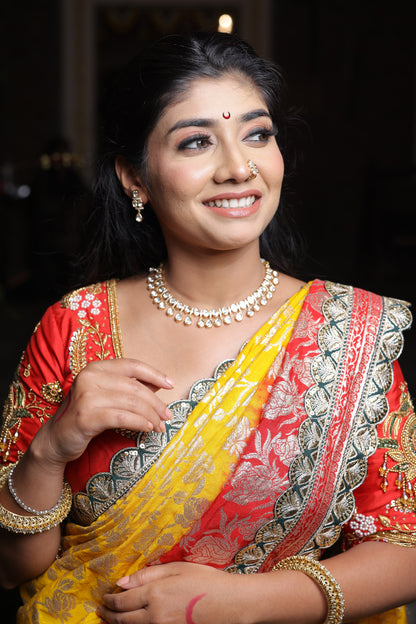 Elegant Dangling Real Kundan Necklace