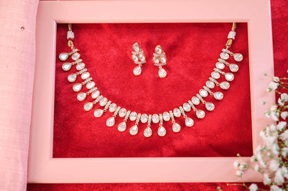 Elegant Dangling Real Kundan Necklace