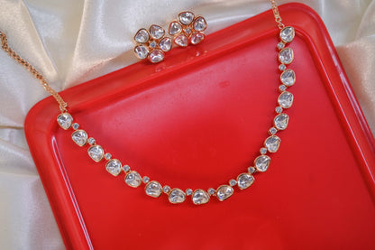 Minimal Real Kundan Jewelry Set for Western and Indian Wear