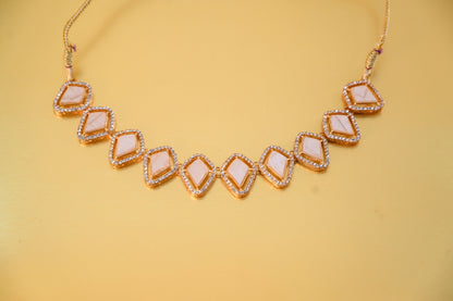 Contemporary Charm Neckpiece with Earrings