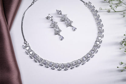 Regal American Diamond Necklace Set
