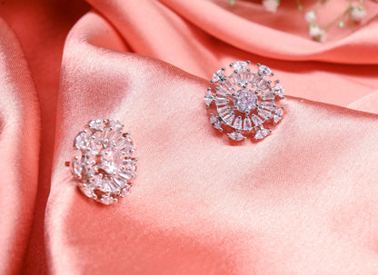Elegant American Diamond Studs Earrings