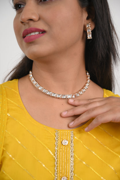 Timeless Real Kundan & AD Necklace Set