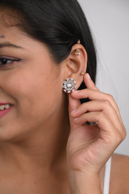 Elegant American Diamond Studs Earrings