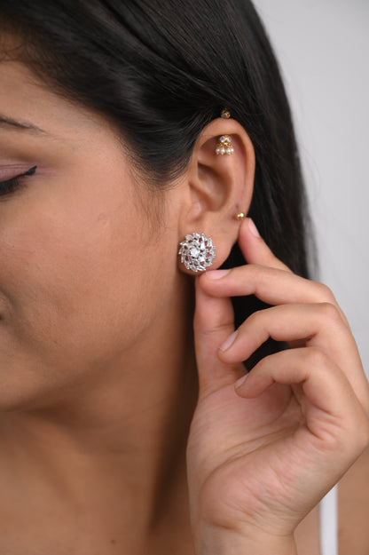 Classic Sparkle Opulent AD Stud Earrings