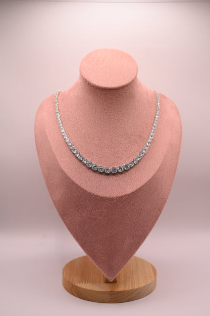Timeless AD Tennis Necklace Set